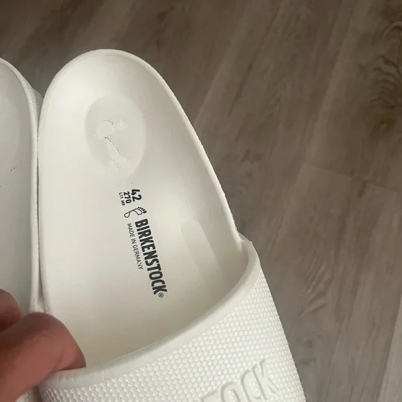 Birkenstock White EVA Slide Sandals size 42 - Picture 3 of 3